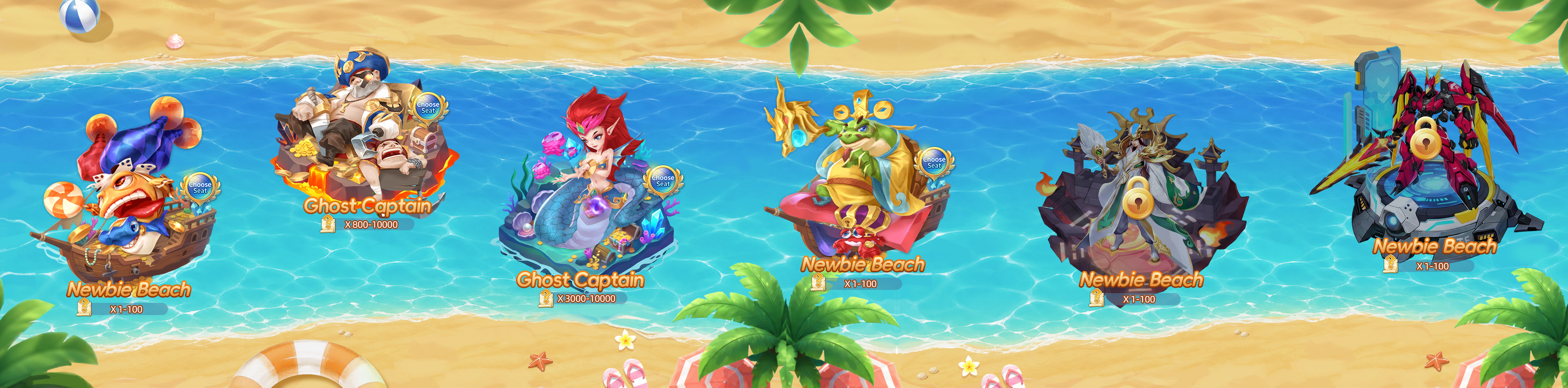 Wide stage map showing multiple ocean levels